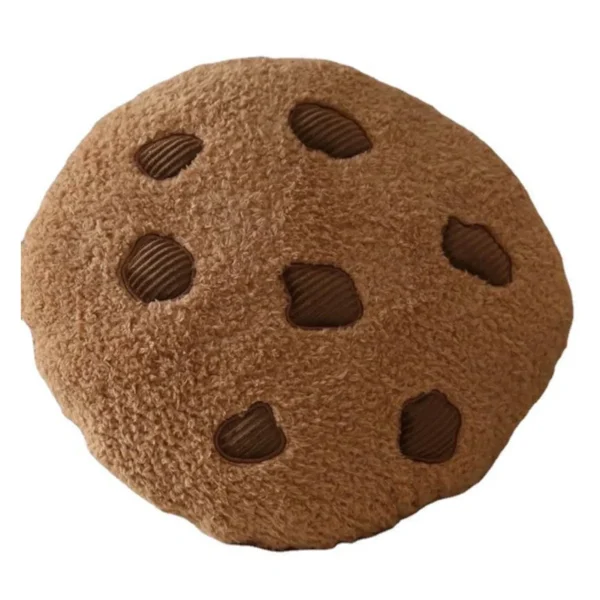 harmtty Creative Throw Pillow Cookie Shape Soft Comfortable Plush Lovely Sofa Butt Cushion Floor Pillow Room Decor,S